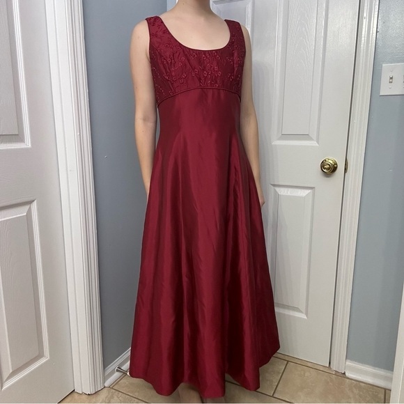 Vintage Dresses & Skirts - Vintage Scott McClintock Dress Formal Long Red Whimsigoth Fairy Y2K Size 12